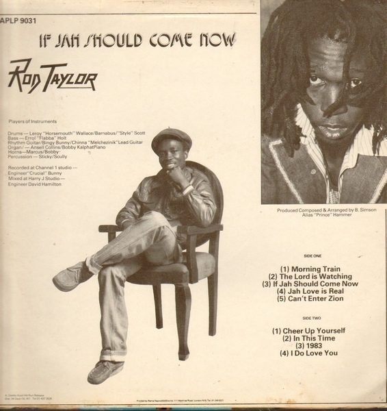 Rod Taylor - If Jah Should Come Now - Back